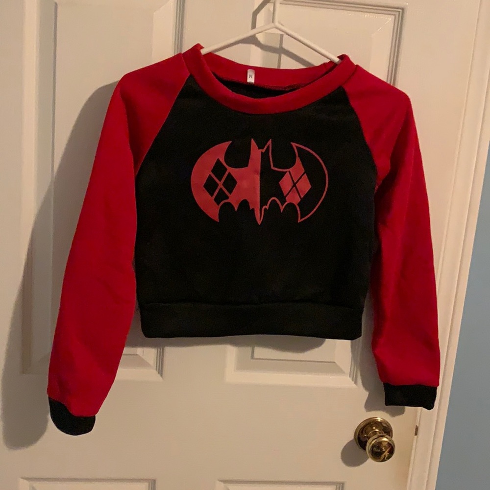Cropped Harley Quinn raglan